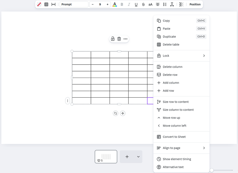 How to create a good-looking table